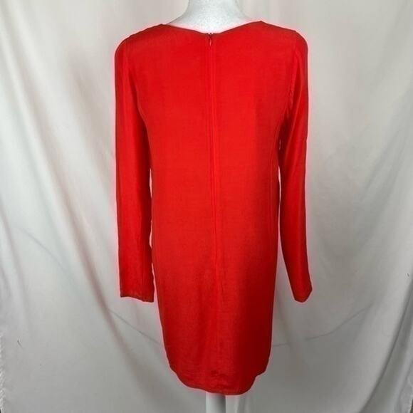 Anthropologie Everly Tangerine Office To Date Night  Dress NWOT Size M - Picture 5 of 13